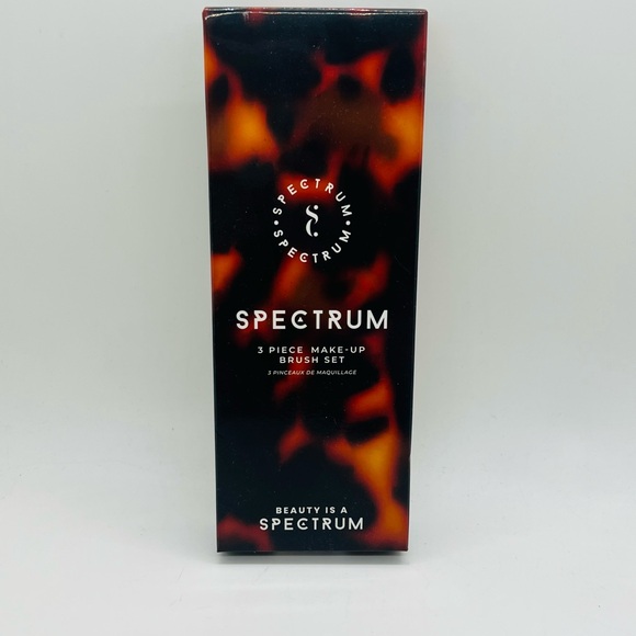 NWT Spectrum 3 Piece Make-Up Brush Set - Tortoiseshell - Picture 2 of 8